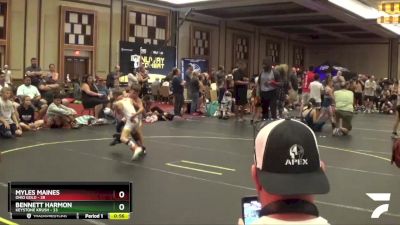 49 lbs Semis & 1st Wrestleback (8 Team) - BENNETT HARMON, Keystone Krush vs Myles Maines, Ohio Gold