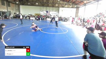 64 lbs Consi Of 8 #2 - Ezekiel Jones, Locust Grove Youth Wrestling vs Ila Price, Tulsa Blue T Panthers