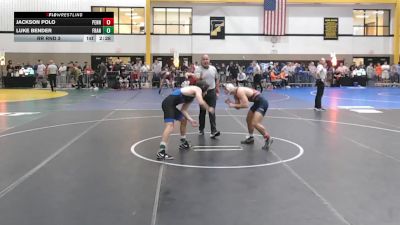 157Red lbs Rr Rnd 3 - Jackson Polo, Penn vs Luke Bender, Franklin & Marshall