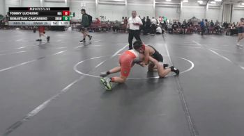 98 lbs Round 4 (10 Team) - Sebastian Cantarero, Savage WA White vs Tommy Luchuski, New England Gold