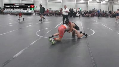 98 lbs Round 4 (10 Team) - Sebastian Cantarero, Savage WA White vs Tommy Luchuski, New England Gold
