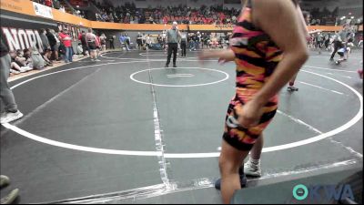 110 lbs Consolation - Weslee Frith, Duncan Demon Wrestling vs Aaliyah Arredondo, Clinton Youth Wrestling