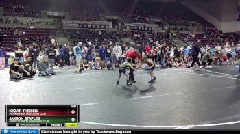 46-47 lbs Round 1 - Kyzar Theisen, Mat Burners Wrestling Club vs Jaxson Staples, Pueblo County Wrestling Club