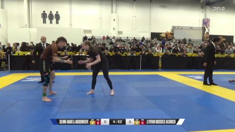 JJ Ryan Mosses Aldrich vs Jolinne-Marie A. Maisonneuve 2024 World IBJJF Jiu-Jitsu No-Gi Championship