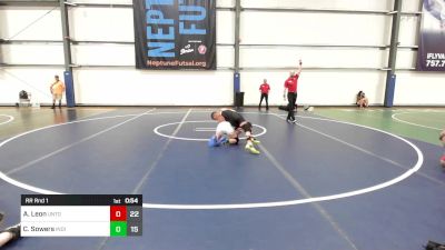 95 lbs Rr Rnd 1 - Alex Leon, Untouchables vs Carson Sowers, Indiana Outlaws Red