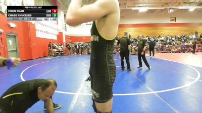 144 lbs Quarterfinal - Colin Egan, Londonderry vs Chase Knuckles, Souhegan