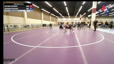 157 lbs 3rd Place - Hayden Mowrey, Plano Senior High School Wrestling vs Mauricio Bryant, Heart And Pride Wrestling Club