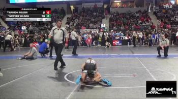 67 lbs 5th Place Match - Sawyer Wilson, Tonganoxie vs Easton Pelzer, SC Punisher