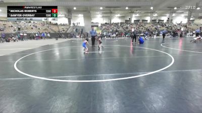 40 lbs Semifinal - Sawyer Overbay, Clinton Dragon Youth Wrestling vs Nicholas Roberts, Brentwood Wrestling Club