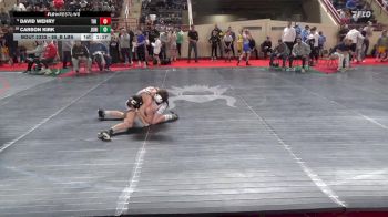 95_B lbs Quarterfinal - David Wehry, Tri Valley vs Carson Kirk, Juniata