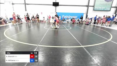 53 kg Rr Rnd 4 - Angie Bianchi, Badger Girls Elite vs Alena Williams, Michigan Rev Girls Blue