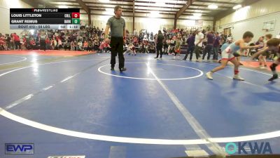 58 lbs Rr Rnd 1 - Louis Littleton, Collinsville Cardinal Youth Wrestling vs Grant Remus, Barnsdall Youth Wrestling