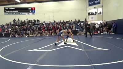 103 lbs Champ. Round 1 - Alexis Garza, Vanguard vs Lesly Perez, Lassen College