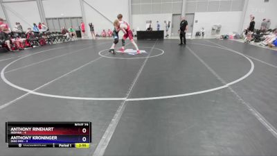 175 lbs Placement Matches (16 Team) - Anthony Rinehart, Indiana vs Anthony Kroninger, Ohio Red