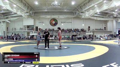 165 lbs Quarterfinal - James Cevizian, Ohio vs Kai Cosa, Green Machine Wrestling Club