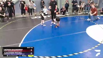 43 lbs Round 1 - Alexzander Mitchell, Anchorage Freestyle Wrestling Club vs Jackson Quilinderino, Arctic Warriors Wrestling Club