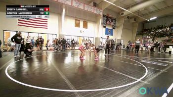 95 lbs Quarterfinal - Evelyn Campbell, Verdigris Youth Wrestling vs Acelynn Hauenstein, Tiger Trained Wrestling