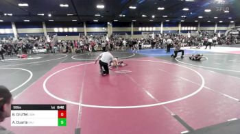 58 lbs Round Of 32 - Brantley Druffel, Lionheart WC vs Ares Duarte, California Grapplers