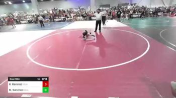 57 lbs Consi Of 4 - Riley Ramirez, Pounders WC vs Maverick Sanchez, RoughHouse WC