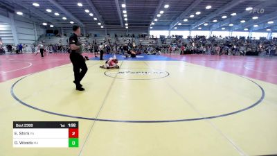 132 lbs Round Of 64 - Ethan Shirk, PA vs Daniel Woods, MA