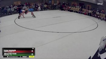 129 lbs Round 7 (8 Team) - Braxton Hass, Iowa PWC vs Evan Warner, Nebraska Blue