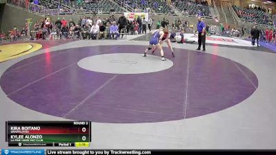 112 lbs Round 2 - Kira Boitano, Unaffiliated vs Kylee Alonzo, La Pine Hawk Mat Club