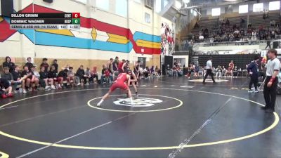 120 lbs Semis & 3rd Wb (16 Team) - Dillon Grimm, Central vs Dominic Wagner, Rock Springs