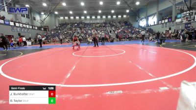 120 lbs Semifinal - Jaxon Burkhalter, Gentry Youth Organization Wrestling vs Blake Taylor, Oklahoma