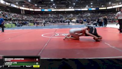 150 lbs Cons. Round 2 - Brakken Johnston, Highland vs Landon Lite, Scappoose