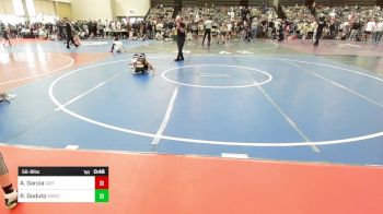 56-B lbs Round Of 16 - Ayden Garcia, Grit Grizzlies Wrestling Academy vs Rocco Goduto, Wrecking Crew Wrestling Academy