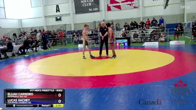 60kg Cons. Round 1 - Elijah Carreiro, Kempenfelt Bay WC vs Lucas Hachey, Cochrane Cowboys WC