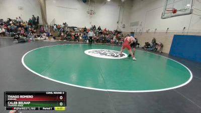 175B Cons. Round 3 - Caleb Belnap, Thunder Ridge vs Thiago Romero, Rawlins