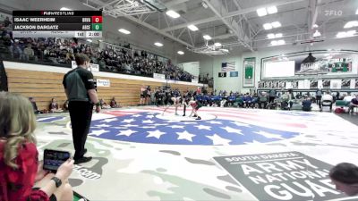 106 lbs Semis & 1st Wb (8 Team) - Jackson Dargatz, Aberdeen Central vs Isaac Weerheim, Brandon Valley