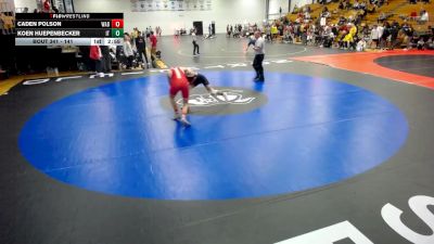 141 lbs Cons. Round 4 - Caden Polson, Wabash vs Koen Huepenbecker, Indiana Tech