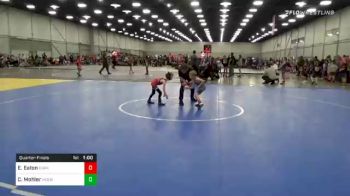 40 lbs Quarterfinal - Emerson Eaton, Dark Cloud Wrestling Club vs Crew Mohler, Moen Wrestling Academy