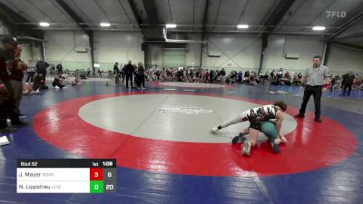 96 lbs Semifinal - Joseph Mayer, Morris Fitness Wrestling Club - (A) vs Natalie Lippstreu, Level Up Wrestling Center