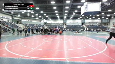 149 lbs Champ. Round 2 - Kaden Etheridge, Lindsey Wilson (Ky.) vs Logan Robinson, Level Up