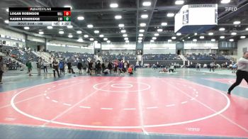 149 lbs Champ. Round 2 - Kaden Etheridge, Lindsey Wilson (Ky.) vs Logan Robinson, Level Up