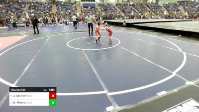 61 lbs Round Of 32 - Jayce Mundt, Tnwc vs Aaron Myers, Saguache Wolves