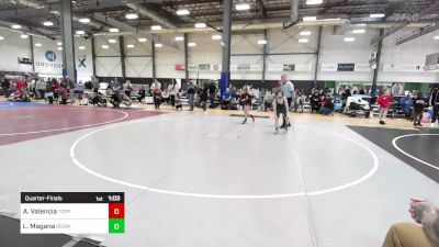 89 lbs Quarterfinal - Adrian Valencia, Toppenish USA vs Layton Magana, Redwood WC