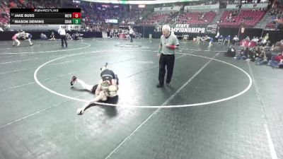 D3-126 lbs Quarterfinal - Mason Dewing, Crandon vs Jake Buss, Weyauwega-Fremont