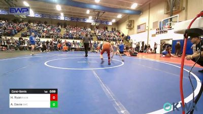 58 lbs Consolation - Henry Ryan, R.A.W. vs Achilles Davie, Salina Wrestling Club