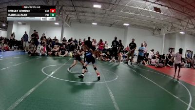 64 lbs Round 3 (4 Team) - Isabella Zaak, Pride WC vs Paisley Grinder, Slick Chicks