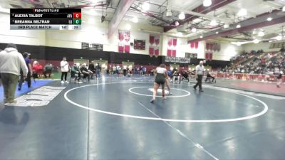 140 lbs 3rd Place Match - Alexia Talbot, Ayala vs Breanna Beltran, La Quinta/La Quinta