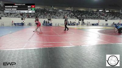 120 lbs Consi Of 32 #1 - Jackson Jones, Mustang Middle School vs Teagon Webb, Cashion