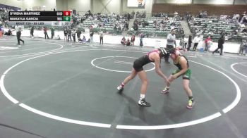 88 lbs Rr Rnd 3 - Syrena Martinez, Gold Rush Wrestling vs Makayla Garcia, Willits Grapplin Pack