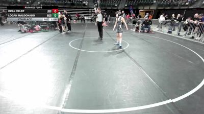 110 lbs 7th Place - Dean Velez, Jersey 74 vs Logan Maldonado, Hasbrouck Heights