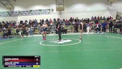 180 lbs Champ. Round 1 - Alexia Garcia, Delta vs Analize Lopez, Cerritos College