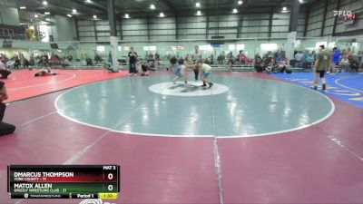 165 lbs Semifinal - Matox Allen, Grizzly Wrestling Club vs Dmarcus Thompson, York County