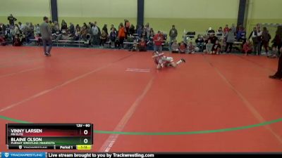 60 lbs Round 1 - Blaine Olson, Pursuit Wrestling Minnesota vs Vinny Larsen, MN Elite